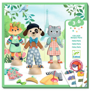 "Bonjour Paris" Collage pour enfant DJECO 9849