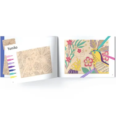 Coffret coloriage sur bois "Sweet girls" DJECO 8738