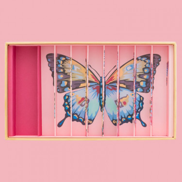 Coffret de billes "Papillon anamorphique" Billes & Co