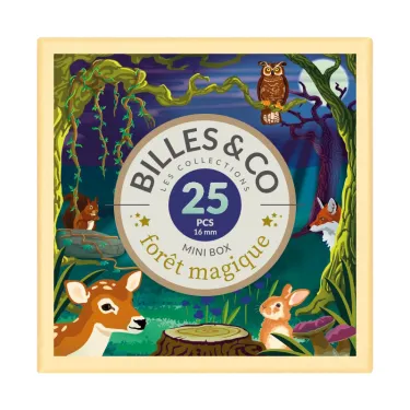 Petit coffret de billes "Forêt magique" Billes & Co