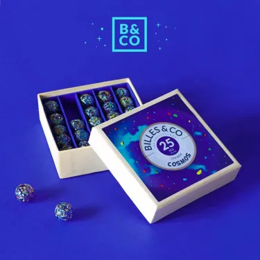 Petit coffret de billes "Cosmos" Billes & Co