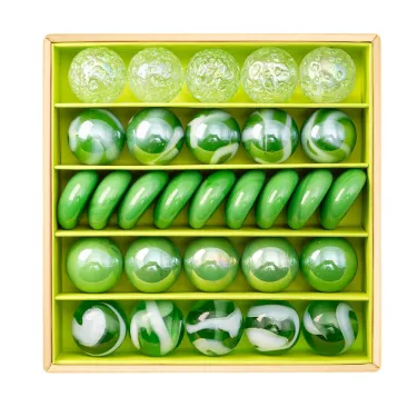 Petit coffret de billes "Green Wave" Billes & Co