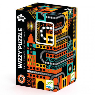 WIZZY' PUZZLE "la ville animée" 100 pcs DJECO 7032