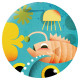 Puzzle Puzz'Art Octopus 350 pcs DJECO 7651