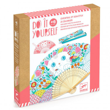Eventail et son étui à colorier "Koneko" DIY DJECO 7949