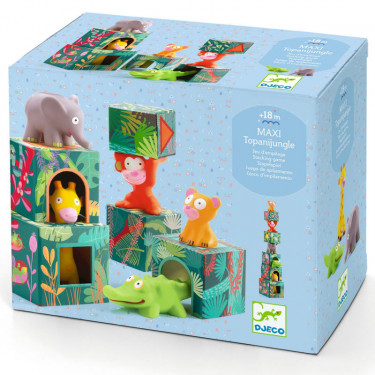 Maxi Topanijungle, jeu de cubes DJECO 9101