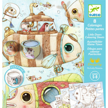 Coloriage à fenêtres "Le voyage de Malo" DJECO 9684