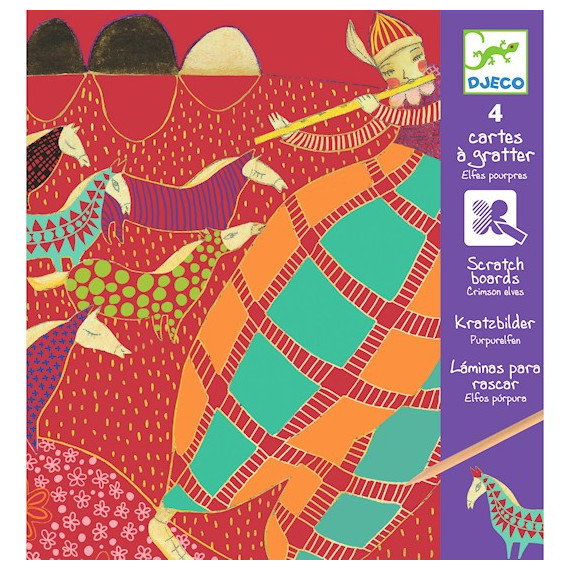 Cartes à gratter Elfes Pourpres, DJECO 9721 Cartes à gratter Elfes Pourpres, DJECO 9721