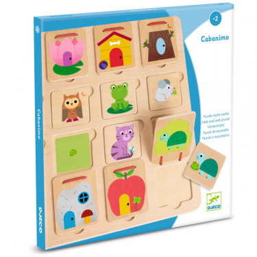 Puzzle cache-cache "Cabanimo" DJECO 1520