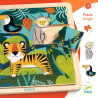 Puzzle en bois 'Puzzlo Jungle' 15 pcs DJECO 1810