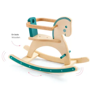 Cheval à bascule pour poupée POMEA de Djeco 7799