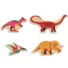 Puzzle en bois dinosaures 'Puzzlo Dino' 22 pcs DJECO 1832