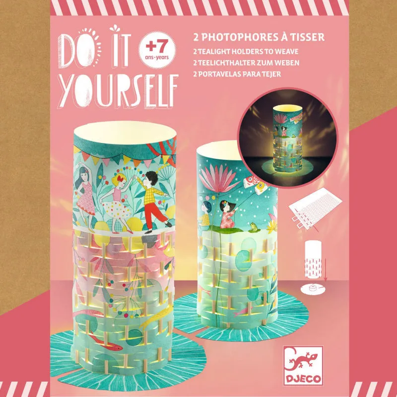 2 photophores déco à créer "Danse des lucioles" DIY DJECO 7968