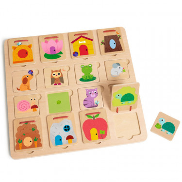 Puzzle cache-cache "Cabanimo" DJECO 1520