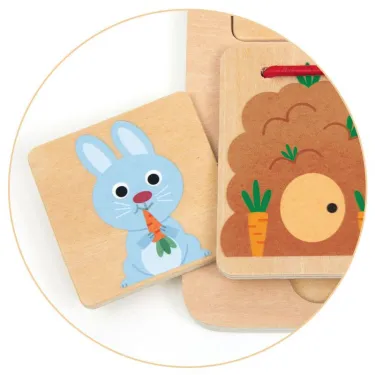 Puzzle cache-cache "Cabanimo" DJECO 1520