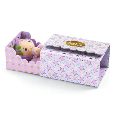 Violet Tinyroom, chambre pour figurine tinyly de Djeco 6965