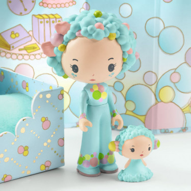 Blue Tinyroom, chambre pour figurine tinyly de Djeco 6964