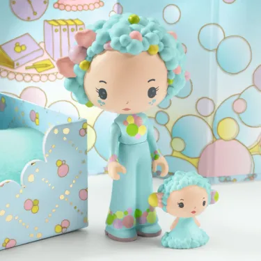 Blue Tinyroom, chambre pour figurine tinyly de Djeco 6964