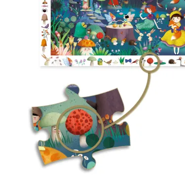 Puzzle observation 'Forêt enchantée' 100 pcs DJECO DJO7504