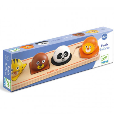 Puzzle d'encastrement en bois "Ball'n'Co" DJECO 1120