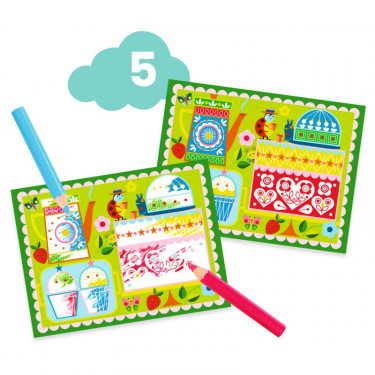 6 activités créatives "Le chat et ses amis" DJECO 9292