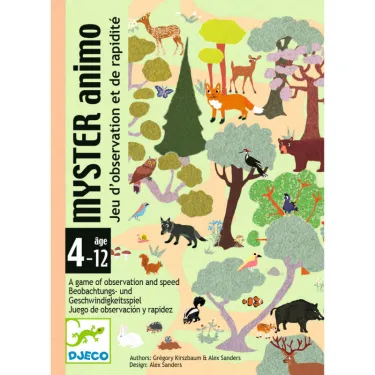 MYSTER ANIMO jeu de cartes DJECO 5079
