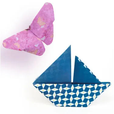 Feuilles pour origami "Natsu" Petit Pan pour DJECO 9304