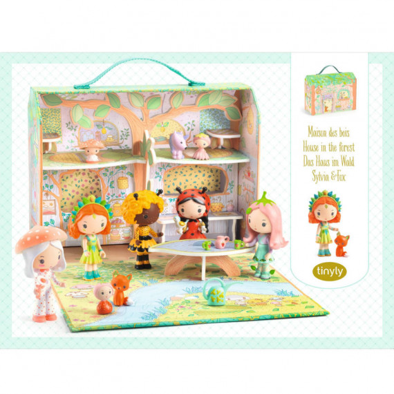 Maison des bois tinyly de Sylvia & Fox Djeco 6966 Maison des bois tinyly de Sylvia & Fox Djeco 6966