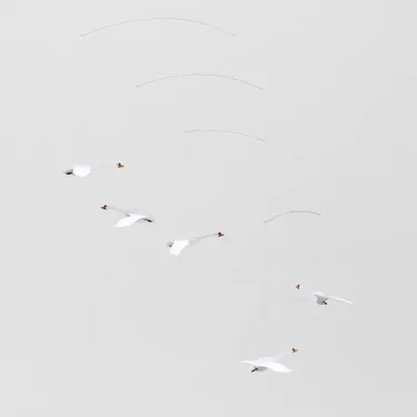Mobile en papier "Cygnes nordiques" Flensted Mobiles