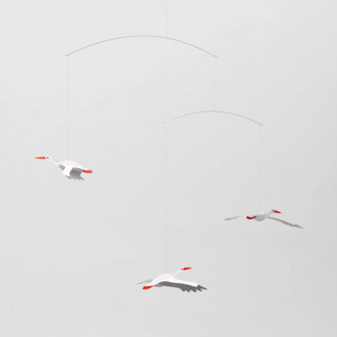 Mobile en papier "Cigognes porte-bonheur" Flensted Mobiles