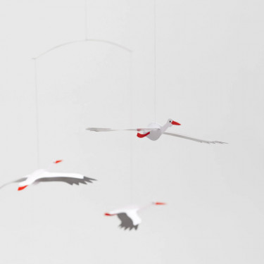 Mobile en papier "Cigognes porte-bonheur" Flensted Mobiles