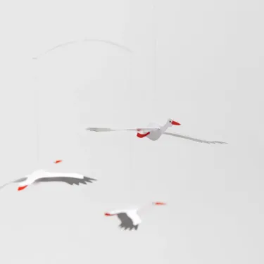 Mobile en papier "Cigognes porte-bonheur" Flensted Mobiles