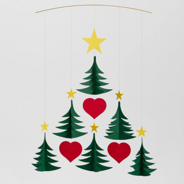 Mobile en papier "Sapins de Noël" Flensted Mobiles