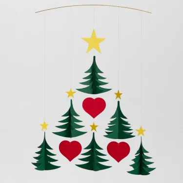 Mobile en papier "Sapins de Noël" Flensted Mobiles