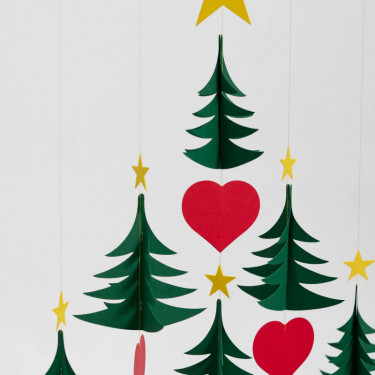 Mobile en papier "Sapins de Noël" Flensted Mobiles