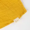 Doudou girafe en mousseline de coton jaune moutarde SIGIKID 39926