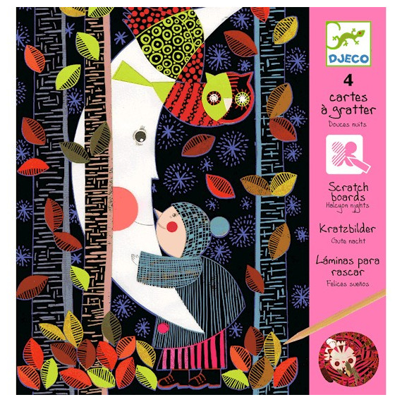 Cartes à gratter Douces Nuits, DJECO 9720 Cartes à gratter Douces Nuits, DJECO 9720