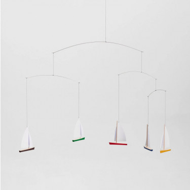 Mobile en papier "Régate de voiliers" Flensted Mobiles