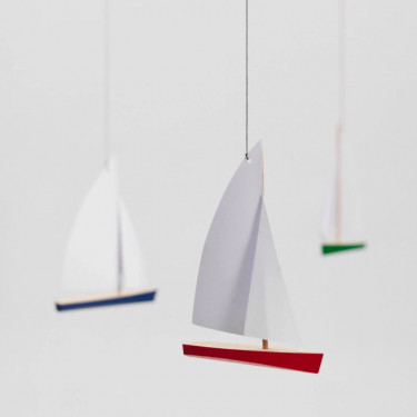 Mobile en papier "Régate de voiliers" Flensted Mobiles