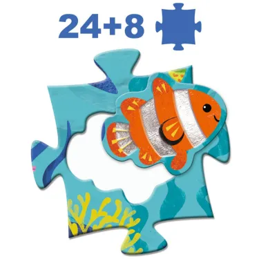 Puzzle géant "Sous la mer" 24 + 8 pièces DJECO 7166