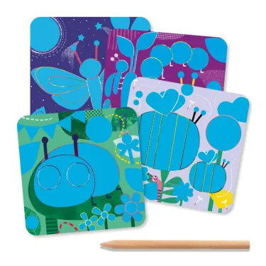 Cartes à gratter 'Toutes petites bêtes' DJECO 9092