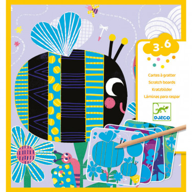 Cartes à gratter 'Toutes petites bêtes' DJECO 9092