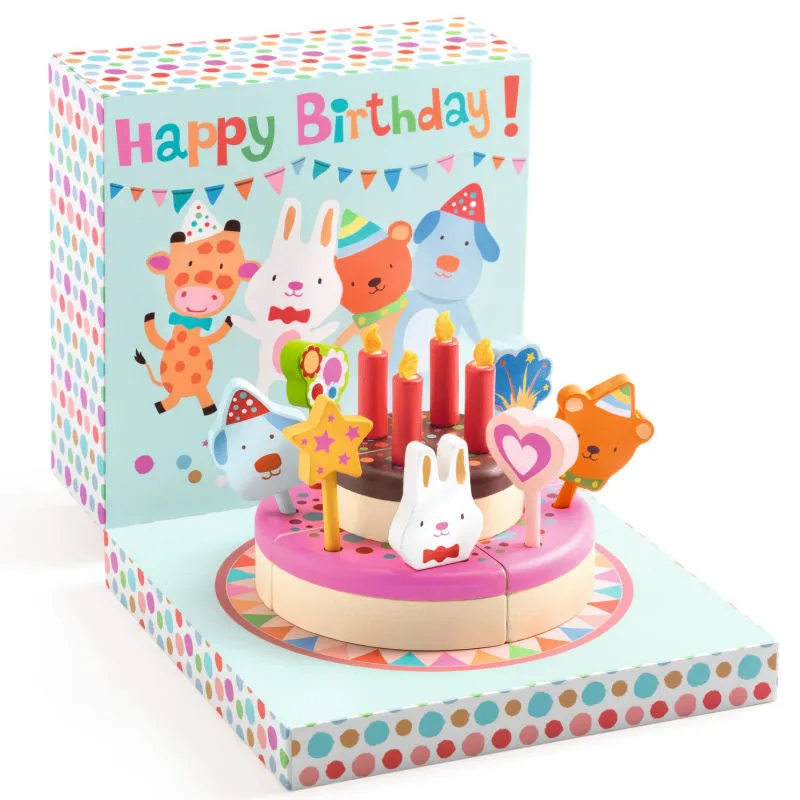 "Happy Birthday" gâteau d'anniversaire,  jouet dinette DJECO 5512