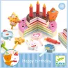 "Happy Birthday" gâteau d'anniversaire,  jouet dinette DJECO 5512