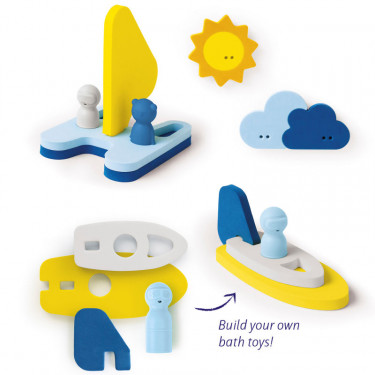 Puzzle de bain "Mettre les Voiles" QUUT