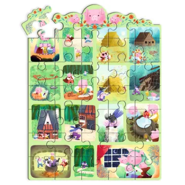 Story puzzle Djeco Les 3 Petits Cochons 35 pcs DJECO 7051