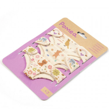 Couches en tissu pour poupon POMEA de Djeco 7791