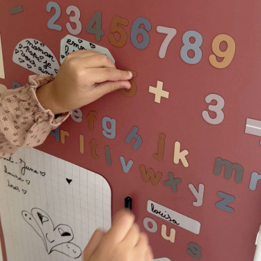 Chiffres magnétiques FERFLEX - Couleur Bleu Caramel