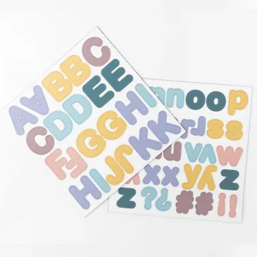Lettres magnétiques FERFLEX - Couleur Pastel