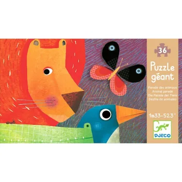 La parade des animaux, puzzle géant 36 pcs DJECO DJO7171